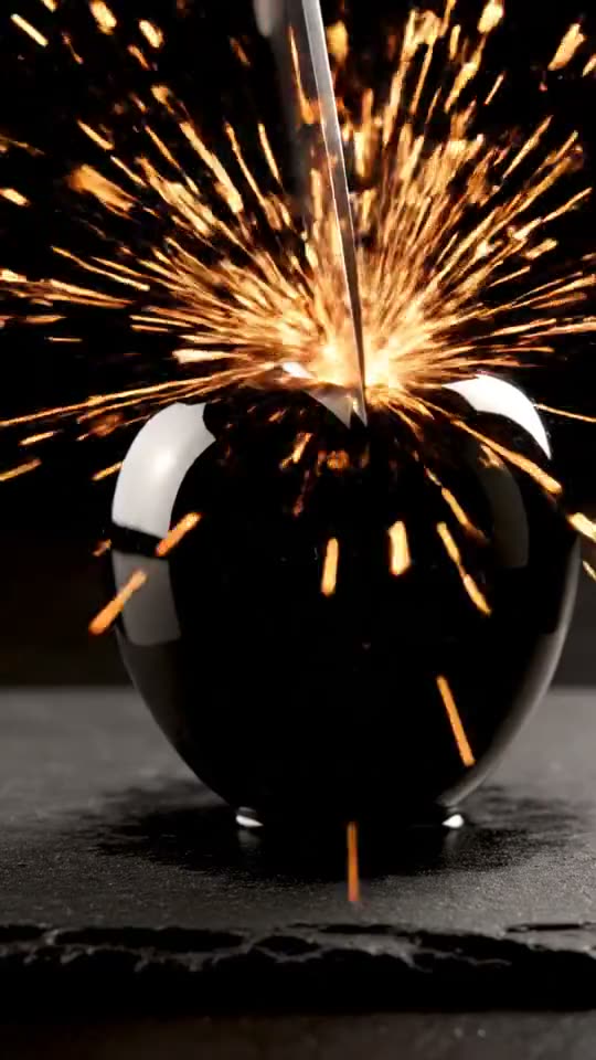 ASMR: lava apple — Veo 3.1